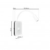 Biały kinkiet ścienny LED 8W+2W BASE - 4000K