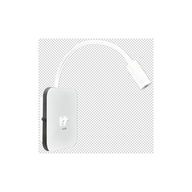 Biały kinkiet ścienny LED 8W+2W BASE - 4000K