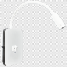 Biały kinkiet ścienny LED 8W+2W BASE - 4000K
