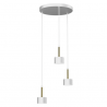 Lampa wisząca ARENA WHITE/GOLD 3xGX53