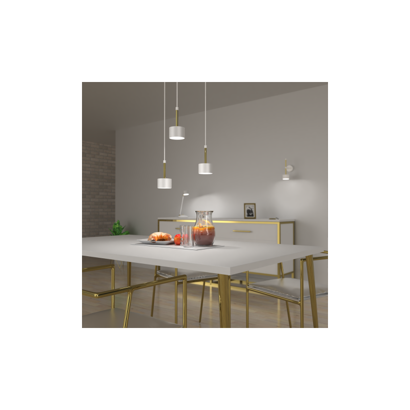 Lampa wisząca ARENA WHITE/GOLD 3xGX53