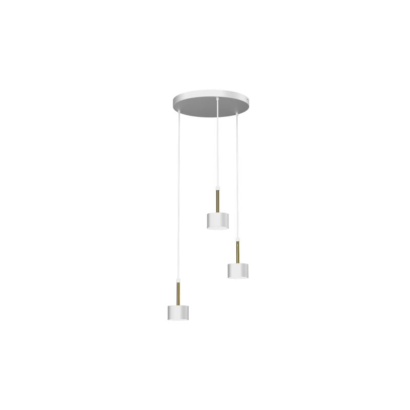Lampa wisząca ARENA WHITE/GOLD 3xGX53