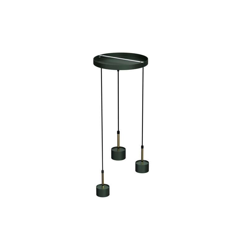 Lampa wisząca ARENA GREEN/GOLD 3xGX53