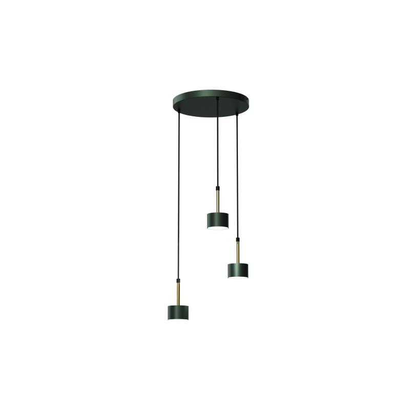 Lampa wisząca ARENA GREEN/GOLD 3xGX53