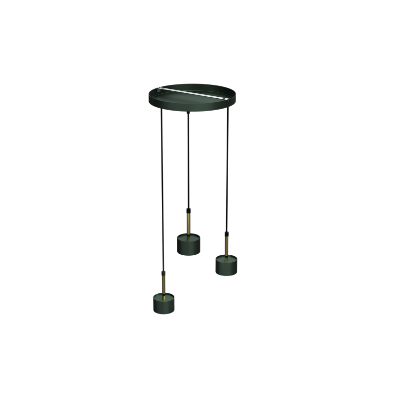 Lampa wisząca ARENA GREEN/GOLD 3xGX53