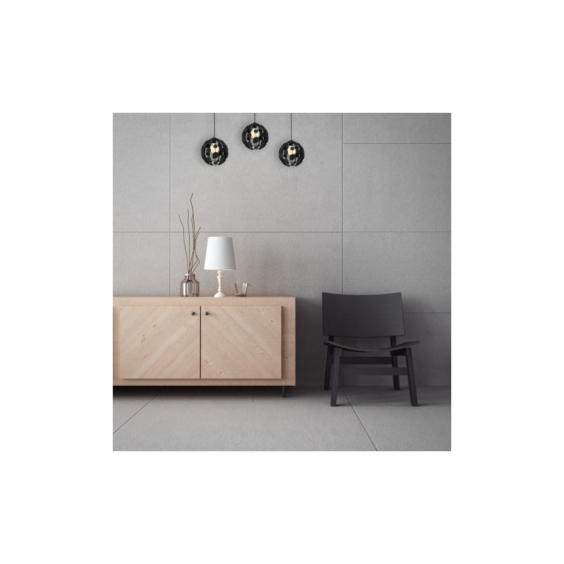 Lampa wisząca GAIA BLACK / WOOD 3xE27 60W