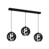 Lampa wisząca GAIA BLACK / WOOD 3xE27 60W