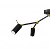 Lampa sufitowa IRIS Black/Gold 3x mini GU10