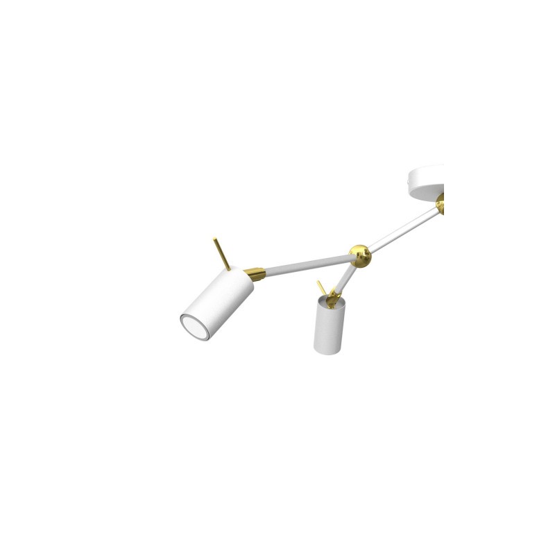Lampa sufitowa IRIS White/Gold 3x mini GU10