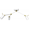 Lampa sufitowa IRIS White/Gold 3x mini GU10