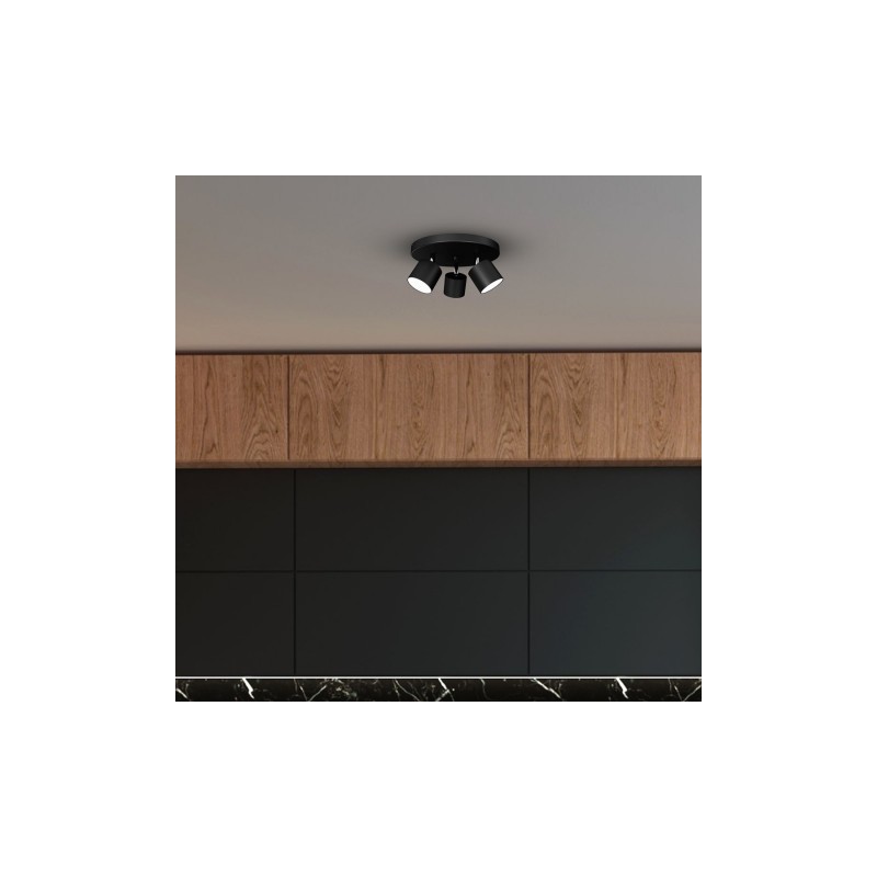 Lampa sufitowa DIXIE BLACK 3xGX53