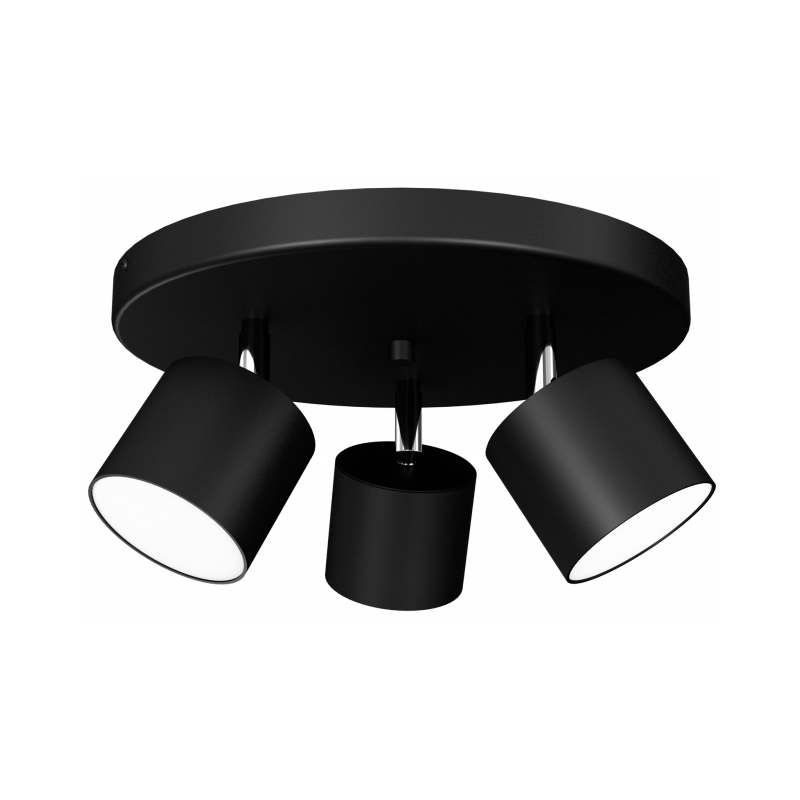 Lampa sufitowa DIXIE BLACK 3xGX53