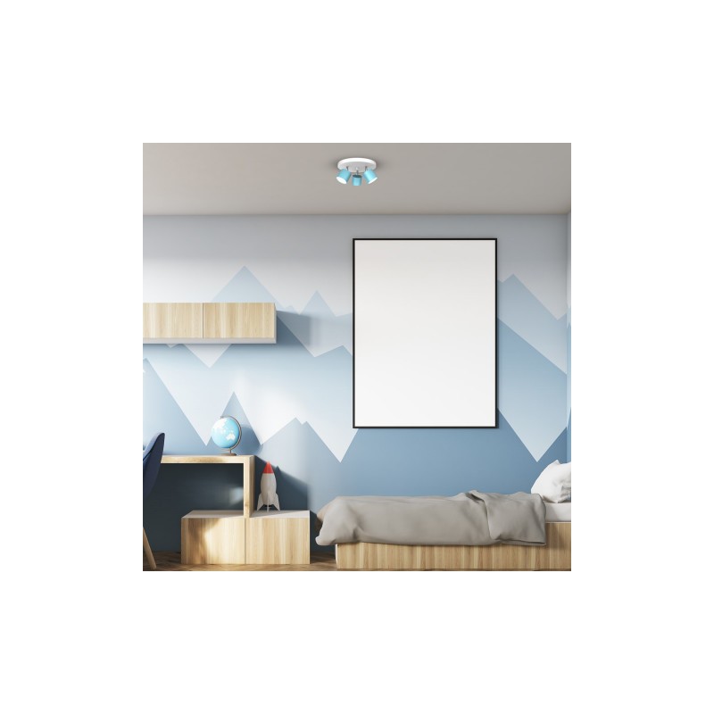 Lampa sufitowa DIXIE BLUE 3xGX53
