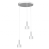 Lampa wisząca ARENA WHITE/SILVER 3xGX53