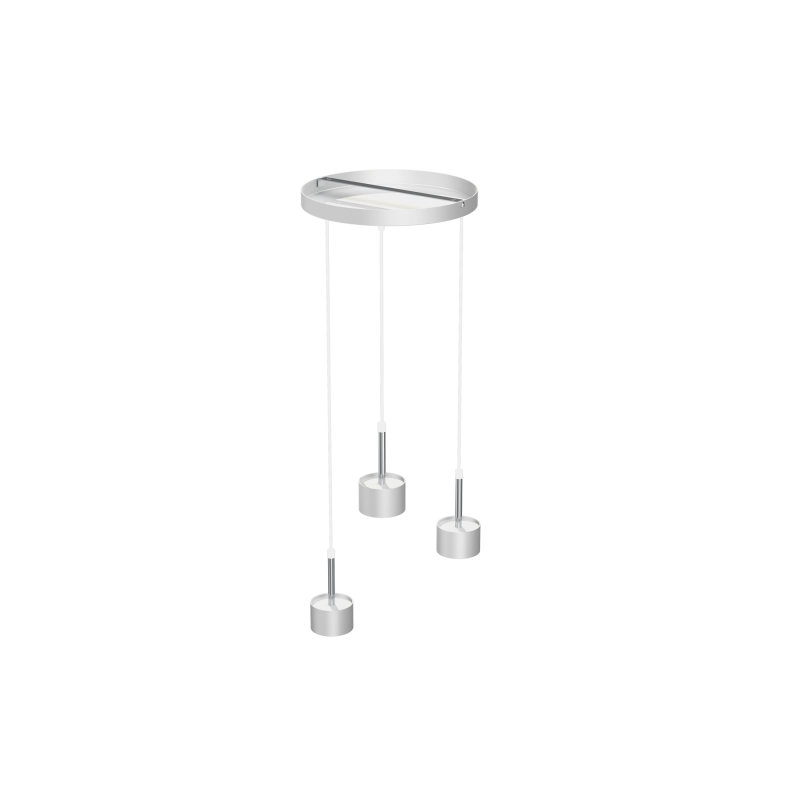 Lampa wisząca ARENA WHITE/SILVER 3xGX53
