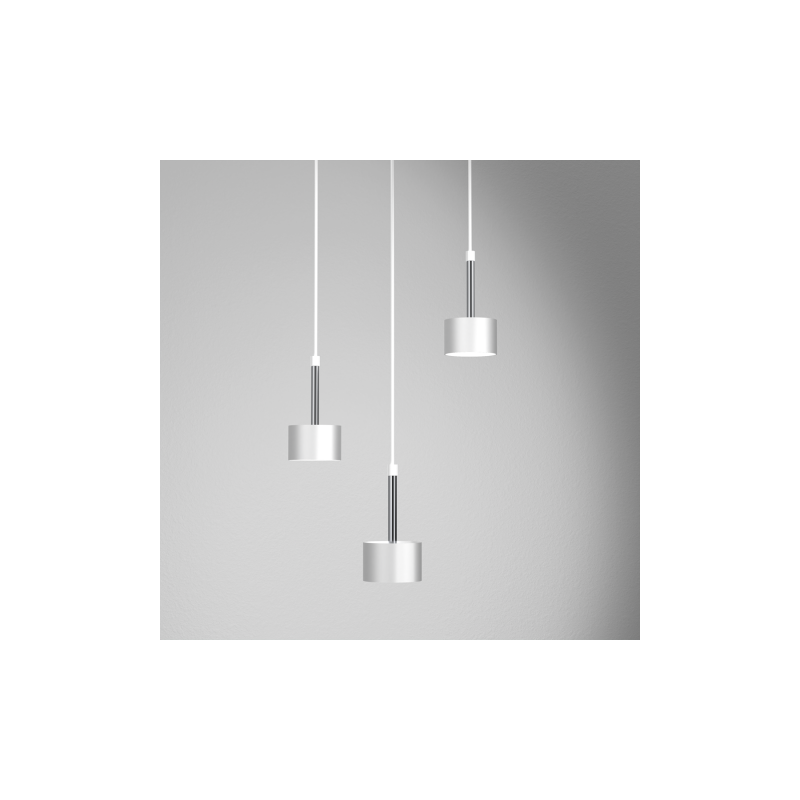 Lampa wisząca ARENA WHITE/SILVER 3xGX53