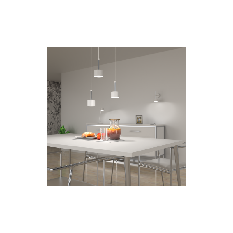 Lampa wisząca ARENA WHITE/SILVER 3xGX53