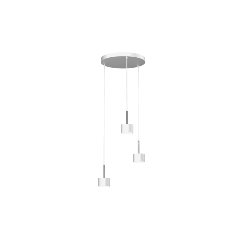 Lampa wisząca ARENA WHITE/SILVER 3xGX53