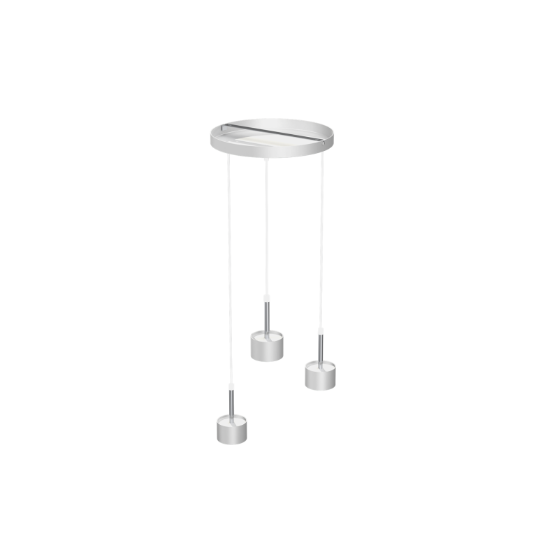Lampa wisząca ARENA WHITE/SILVER 3xGX53