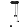 Lampa wisząca ARENA BLACK/SILVER 3xGX53