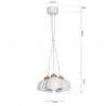 Lampa wisząca DAMA WHITE 3xE27
