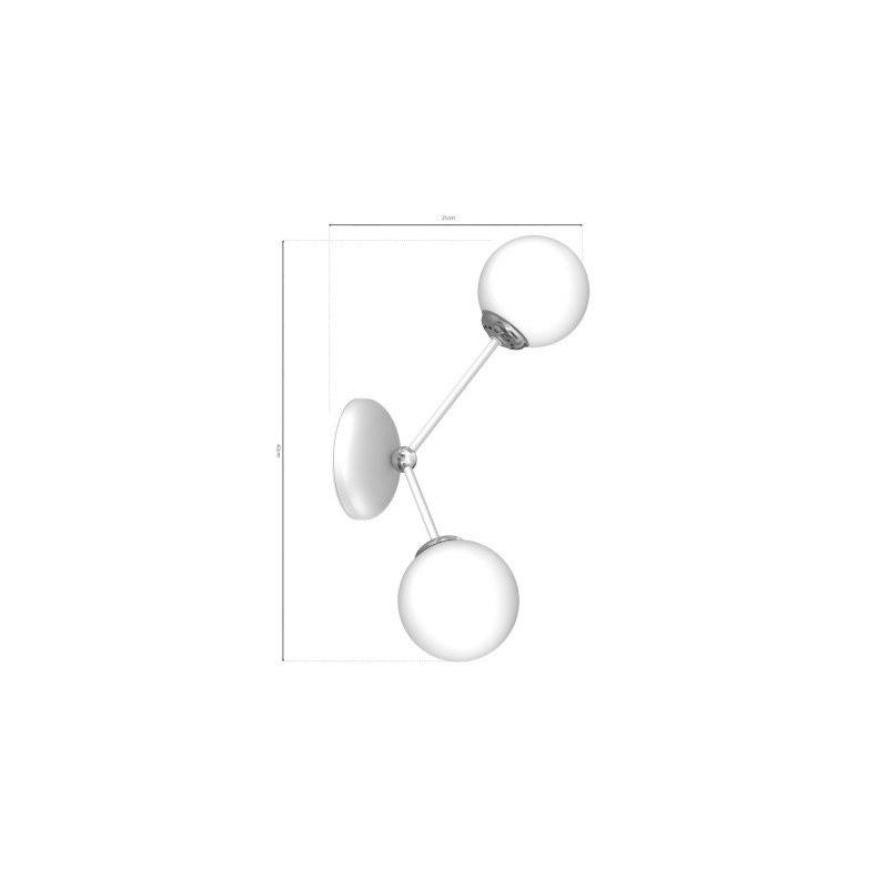 Kinkiet JOY WHITE 2xE14
