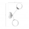 Kinkiet JOY WHITE 2xE14