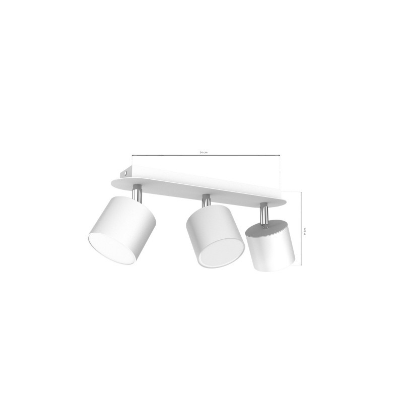 Lampa sufitowa DIXIE WHITE 3xGX53