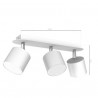 Lampa sufitowa DIXIE WHITE 3xGX53