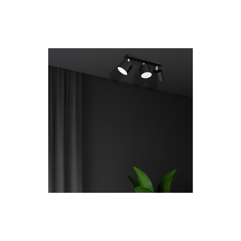 Lampa sufitowa DIXIE BLACK 3xGX53