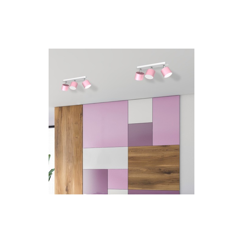 Lampa sufitowa DIXIE PINK 3xGX53