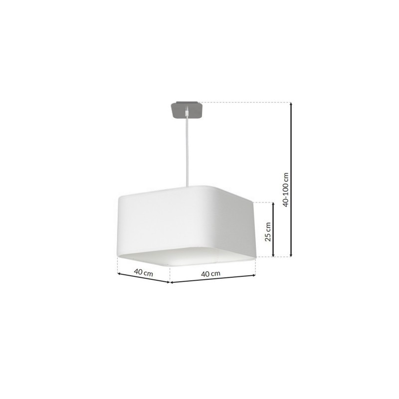 Lampa wisząca NAPOLI WHITE/CHROME 3xE27