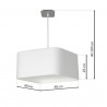 Lampa wisząca NAPOLI WHITE/CHROME 3xE27