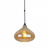 Oprawa Wisząca V-TAC Modern Bursztyn Szkło Sleek Transparent fi280mm VT-7281