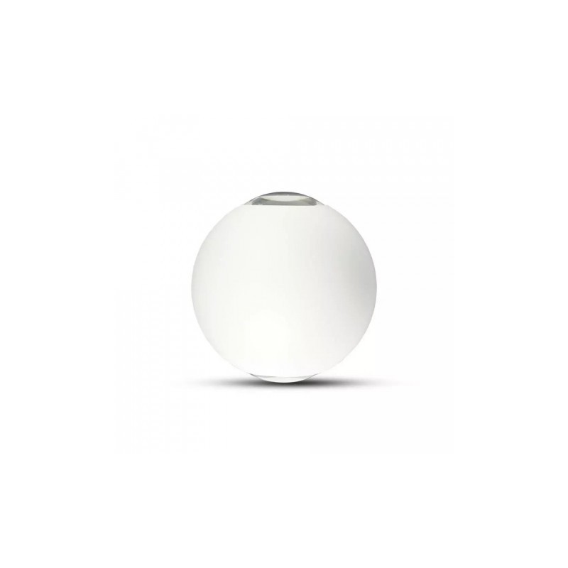 Kinkiet Ścienny V-TAC 6W LED Biały Okrągły IP65 VT-836 3000K 450lm