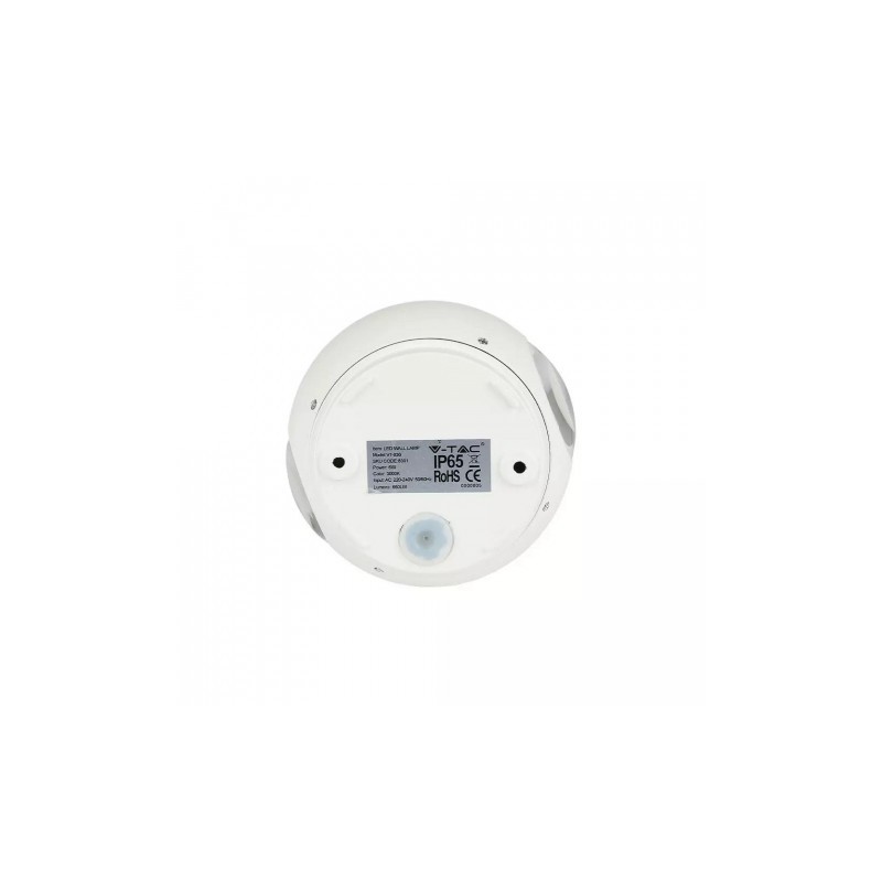 Kinkiet Ścienny V-TAC 6W LED Biały Okrągły IP65 VT-836 3000K 450lm