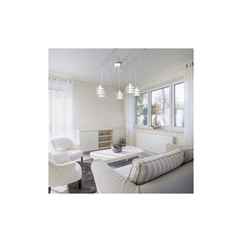 Lampa wisząca LARS WHITE 5xE27