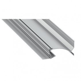Profil aluminiowy do taśm LED - TOPO - srebrny anodowany - 2 metry