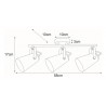 Lampa sufitowa K-8116 z serii NOKA
