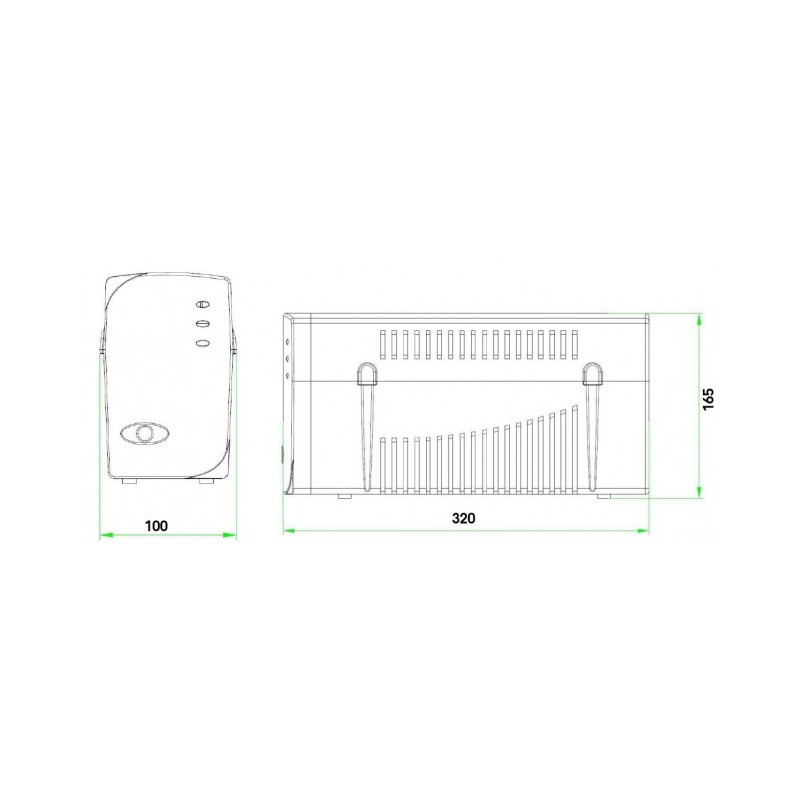 Zasilacz awaryjny USB TM-LI-0k6-PC-1x7