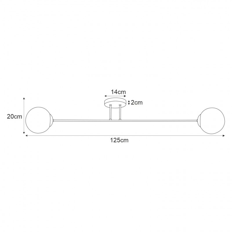 Lampa sufitowa K-4913 z serii ISLA