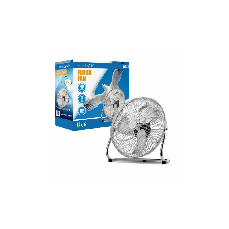 WENTYLATOR PODŁOGOWY W021 16"/80W/chrom