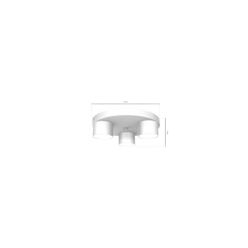 Lampa sufitowa DIXIE White  3xGX53