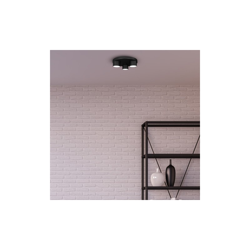 Lampa sufitowa DIXIE Black  3xGX53