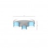 Lampa sufitowa DIXIE Blue/White 3xGX53