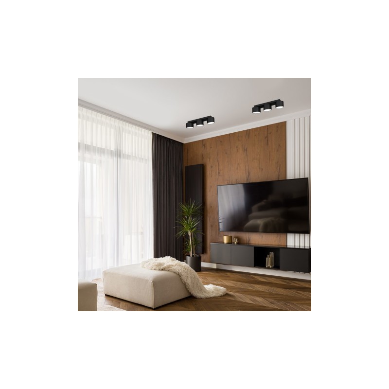 Lampa sufitowa DIXIE Black  3xGX53