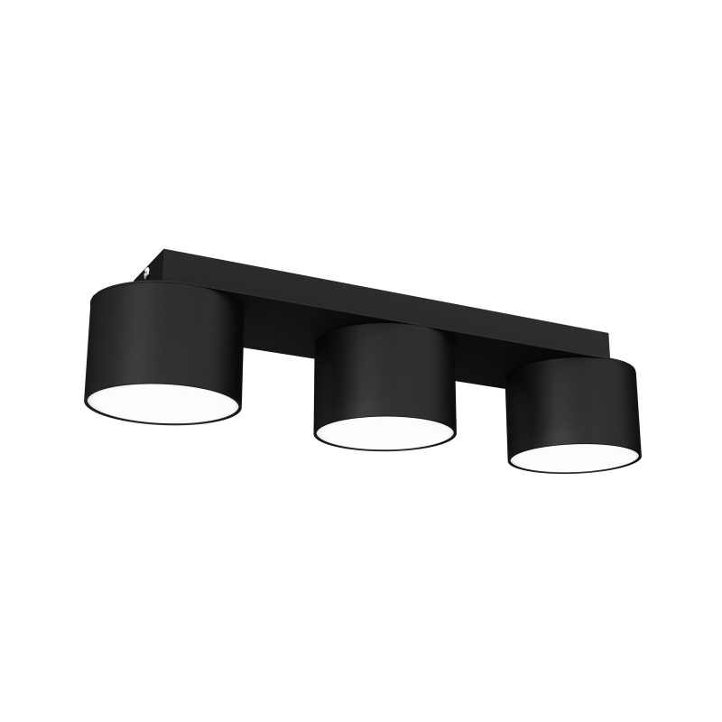 Lampa sufitowa DIXIE Black  3xGX53