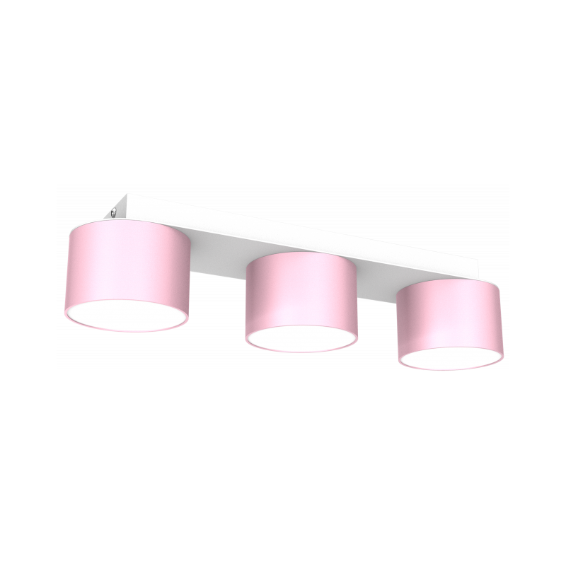 Lampa sufitowa DIXIE Pink/White  3xGX53