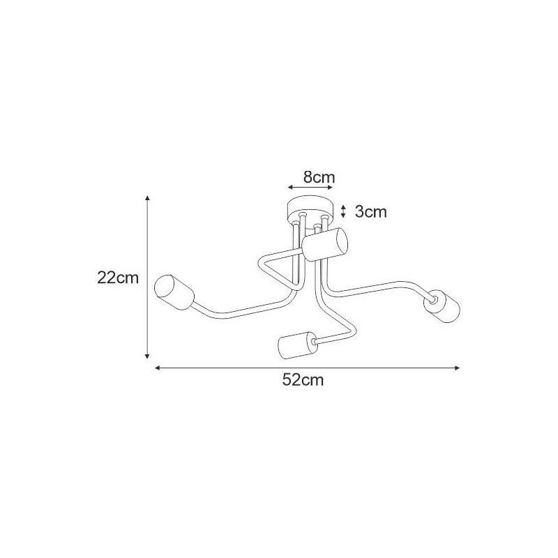 Lampa sufitowa K-4942 z serii KUGA