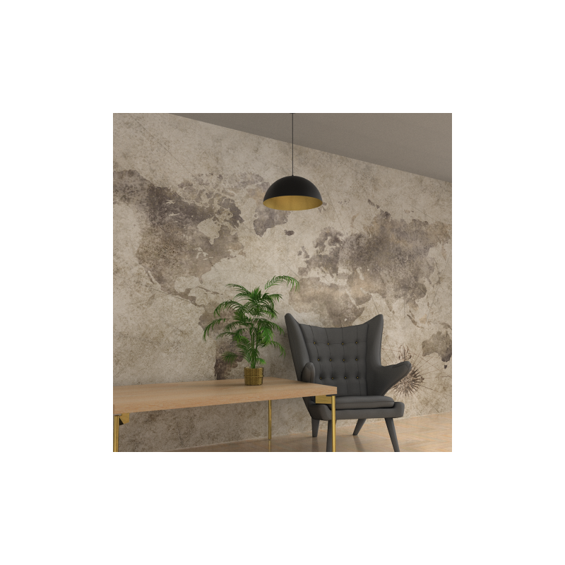 Lampa wisząca BETA BLACK/GOLD 1xE27 45cm